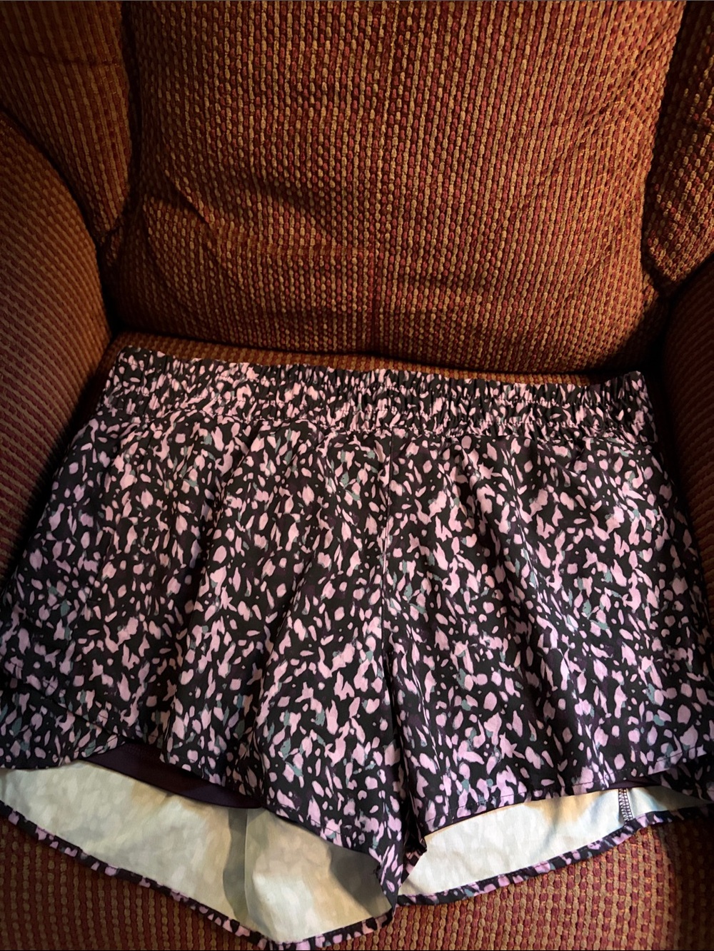 Avia Purple shorts with Pink Abstract Print